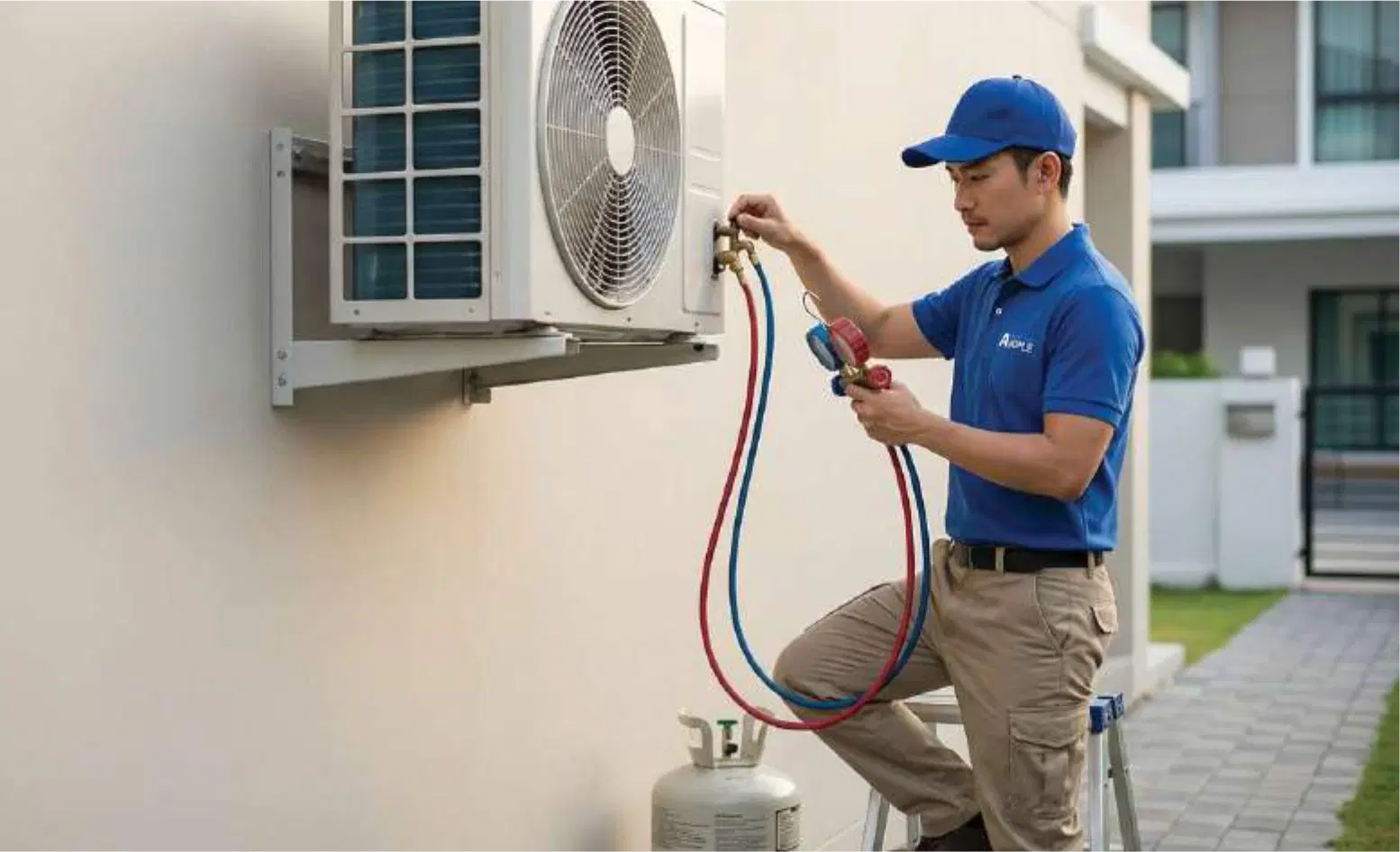 Refrigerant level check (top-up if needed)